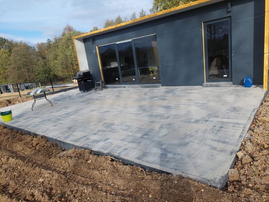 taras z kostki brukowej